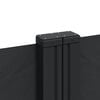 vidaXL Retractable Side Awning Black 180x600 cm