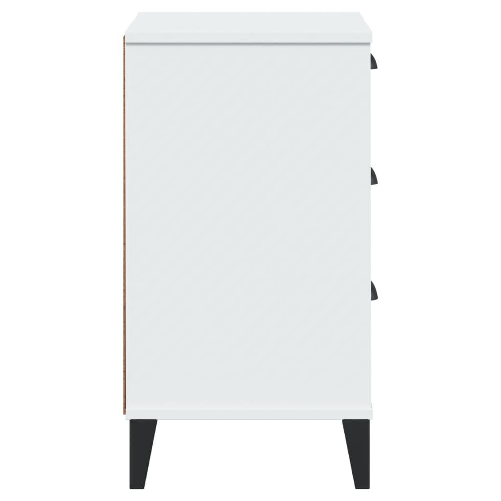vidaXL Bedside Cabinet VIKEN White Engineered Wood