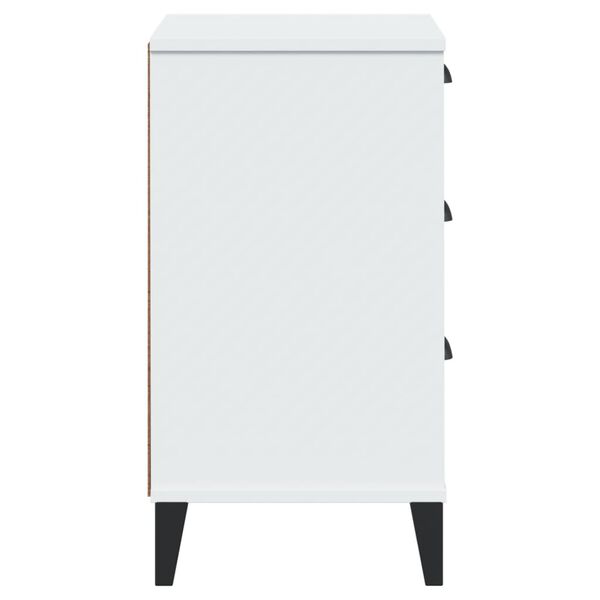 vidaXL Bedside Cabinet VIKEN White Engineered Wood