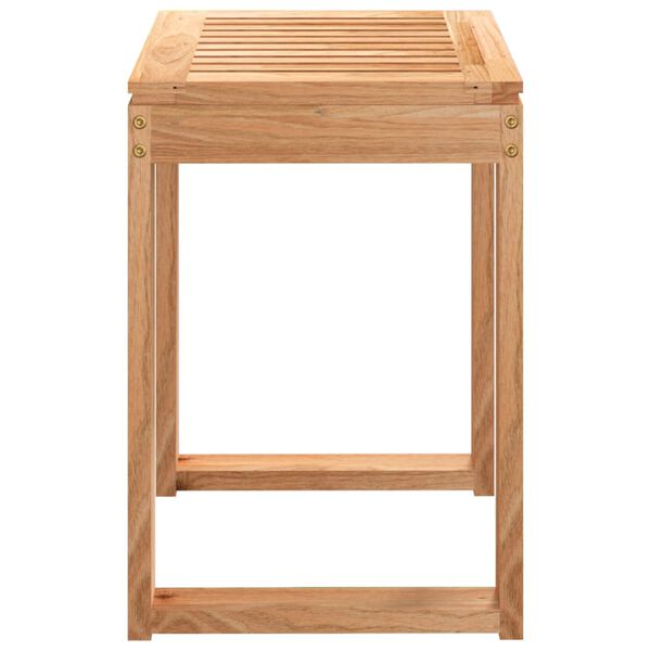 vidaXL Bathroom Stool 40x30x46 cm Solid Wood Walnut