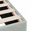 vidaXL Bed Frame without Mattress Light Grey Full Velvet