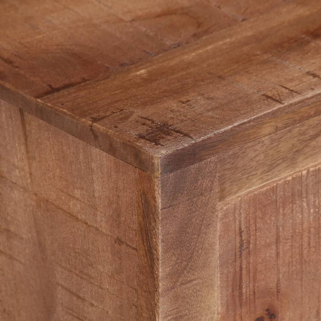 vidaXL TV Cabinet 110x30x40 cm Rough Mango Wood