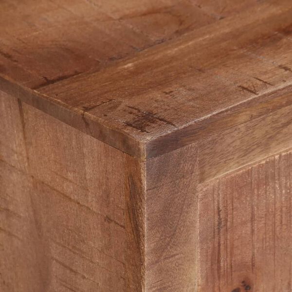 vidaXL TV Cabinet 110x30x40 cm Rough Mango Wood