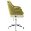 vidaXL Swivel Dining Chairs 4 pcs Green Fabric