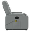 vidaXL Stand up Massage Recliner Chair Light Grey Fabric