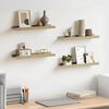 vidaXL Wall Shelves 4 pcs White and Sonoma Oak 40x9x3 cm