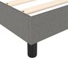 vidaXL Box Spring Bed Frame Dark Grey Queen Fabric