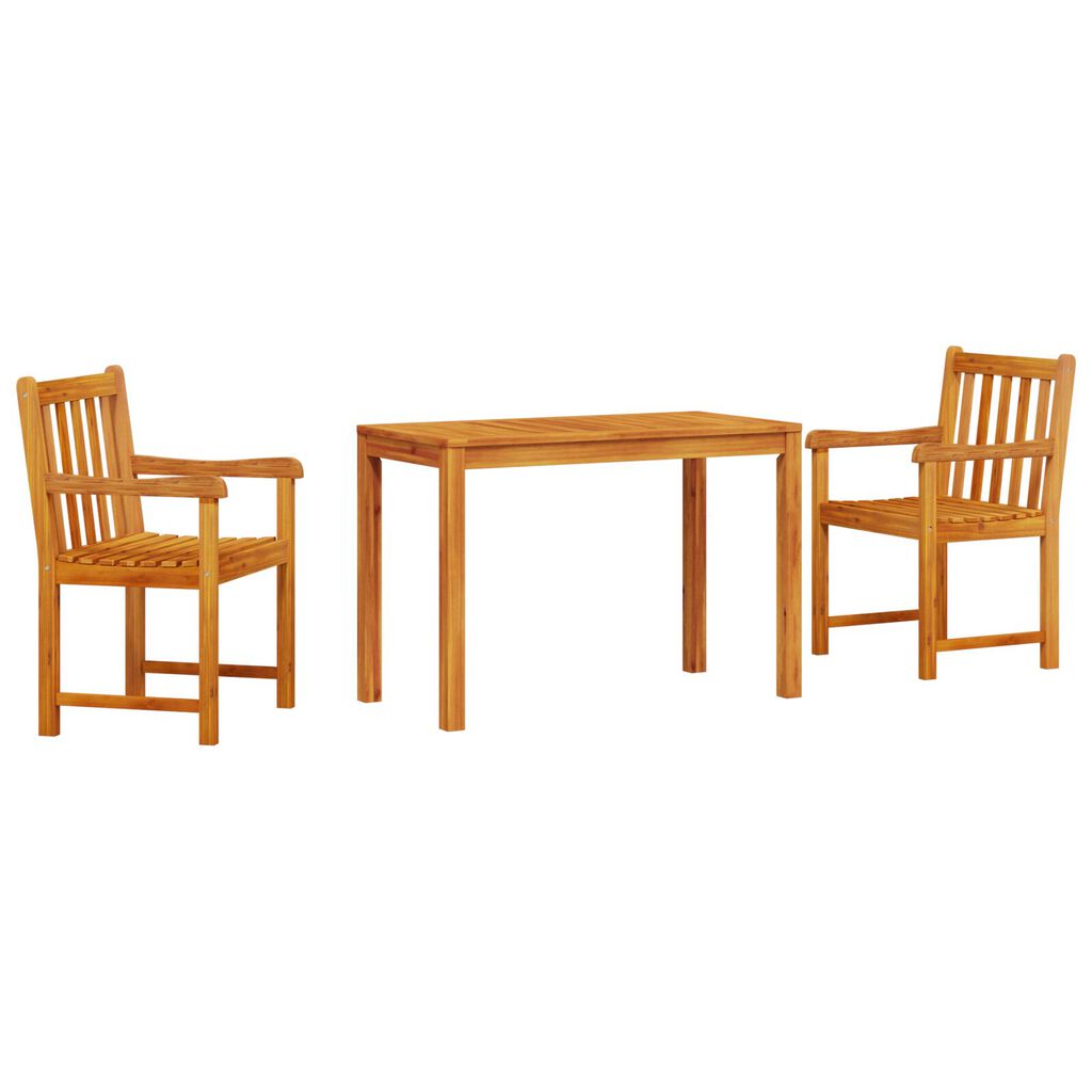 vidaXL 3-Piece Garden Dining Set - Solid Acacia Wood