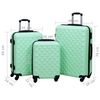 vidaXL Hardcase Trolley Set 3 pcs Mint ABS
