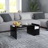 vidaXL Coffee Table Black 90x45x35 cm Engineered Wood