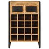 vidaXL Wine Rack for 16 Bottles Solid Wood Mango