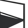 vidaXL 17 Piece Garden Dining Set Black Textilene