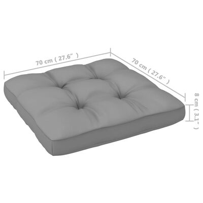 vidaXL 4 Piece Garden Lounge Set with Cushions Solid Pinewood
