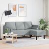 vidaXL Sofa Set Light grey 173 x 131 x 67 cm Fabric