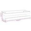 vidaXL Shower Shelf 23x6.5x6 cm Brushed 304 Stainless Steel