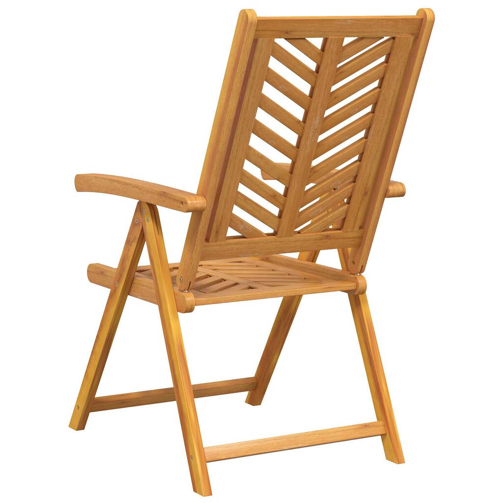 vidaXL Reclining Garden Chairs 4 pcs Solid Wood Acacia