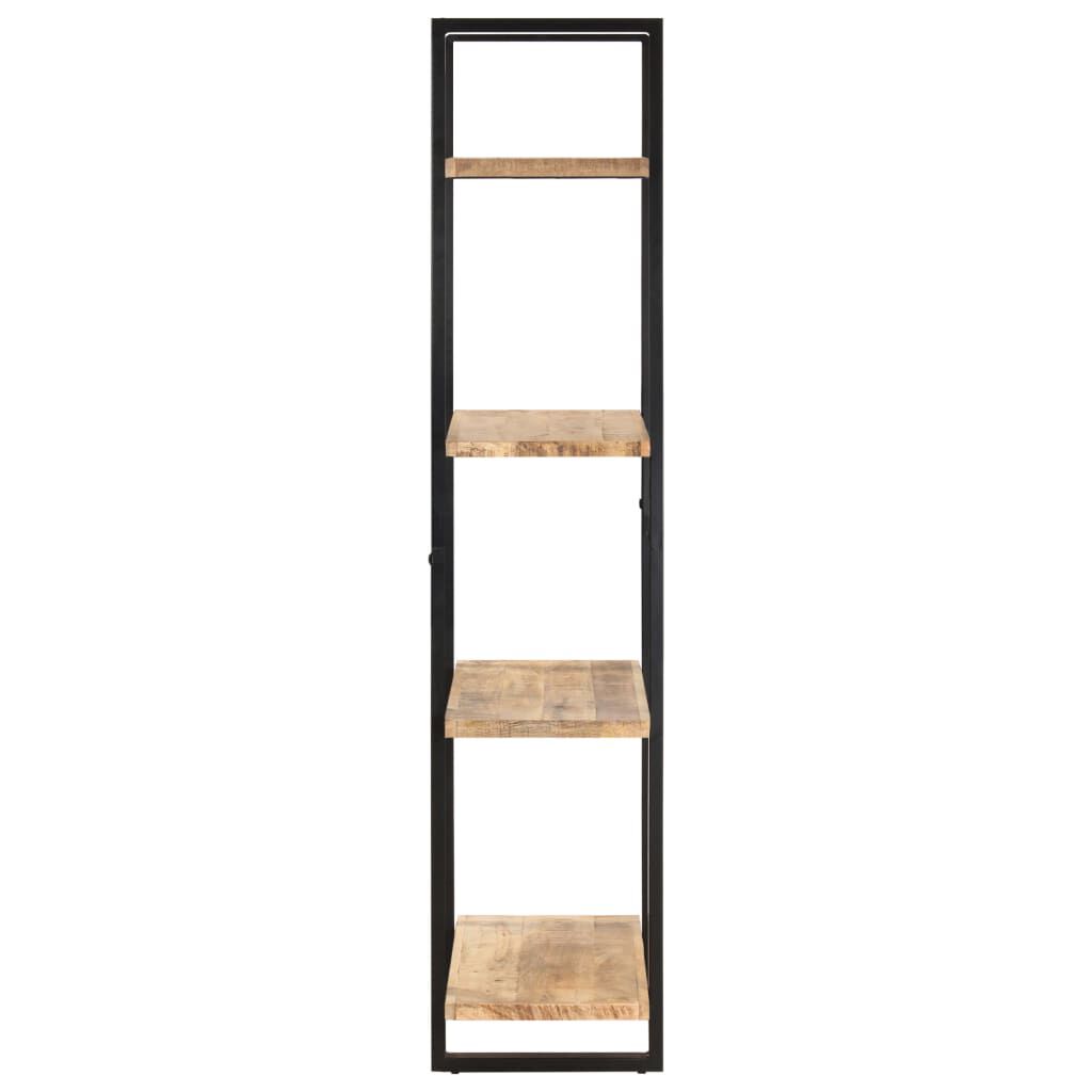 vidaXL 4-Tier Bookcase 80x40x180 cm Rough Mango Wood
