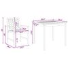 vidaXL Garden Dining Set 3 pcs Brown Solid acacia wood