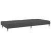 vidaXL 2-Seater Sofa Bed Dark Grey Velvet