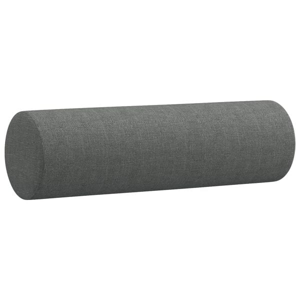 vidaXL 4 Piece Sofa Set with Pillows Dark Grey Fabric