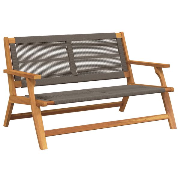 vidaXL Garden Furniture Grey 122 x 78 x 73 cm Solid Acacia Wood