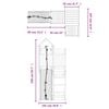 vidaXL Playhouse with Climbing Wall Solid Wood Douglas
