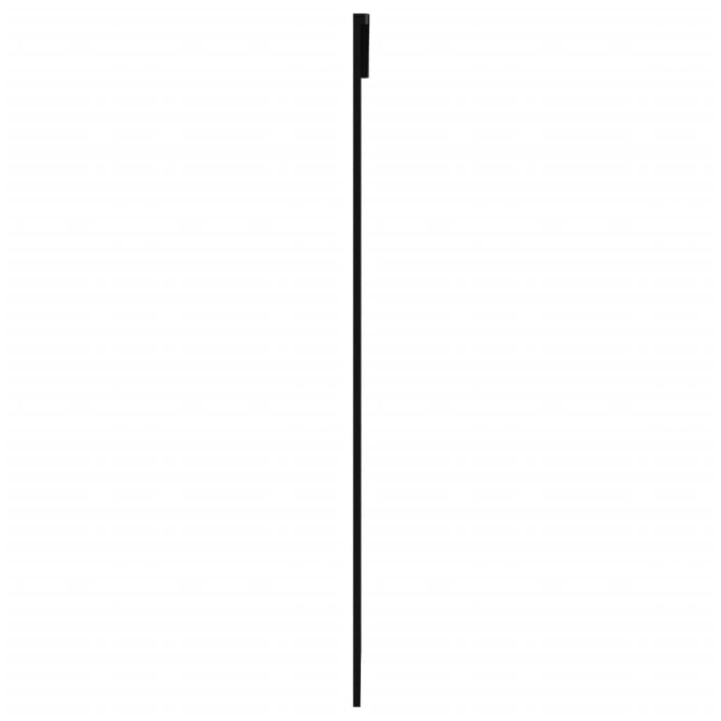 vidaXL Sliding Door ESG Glass and Aluminium 102x205 cm Black