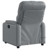 vidaXL Electric Massage Recliner Chair Grey Faux Leather