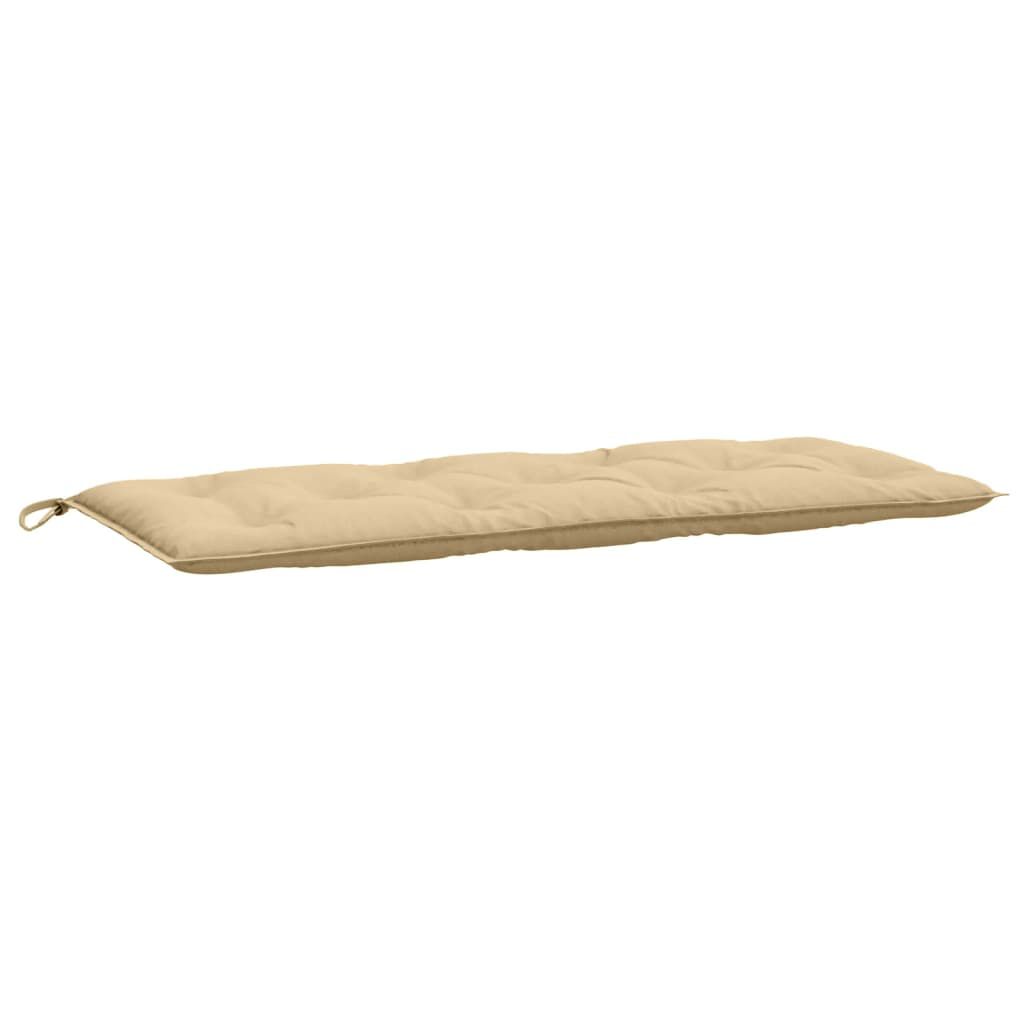vidaXL Garden Bench Cushions 2 pcs Melange Beige 120x50x7 cm Fabric