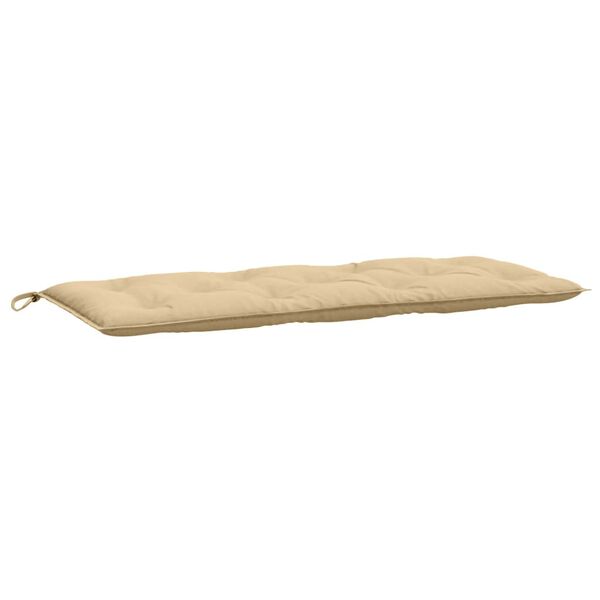 vidaXL Garden Bench Cushions 2 pcs Melange Beige 120x50x7 cm Fabric