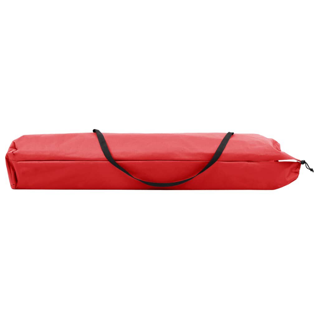 vidaXL Two Person Folding Sun Lounger Red Steel