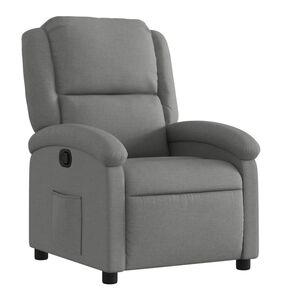 vidaXL Recliner Chair Dark Grey Fabric