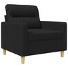 vidaXL Sofa Chair Black 60 cm Fabric