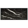 vidaXL Console Table Black 80x35x75 cm Tempered Glass