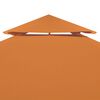 vidaXL Gazebo Cover Canopy Replacement 310 g / m² Orange 3 x 3 m