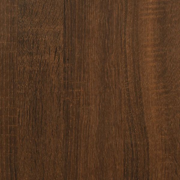 vidaXL Console Table with Shelves Brown Oak 75x30x80 cm