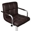 vidaXL Bar Stools 2 pcs Brown Faux Leather