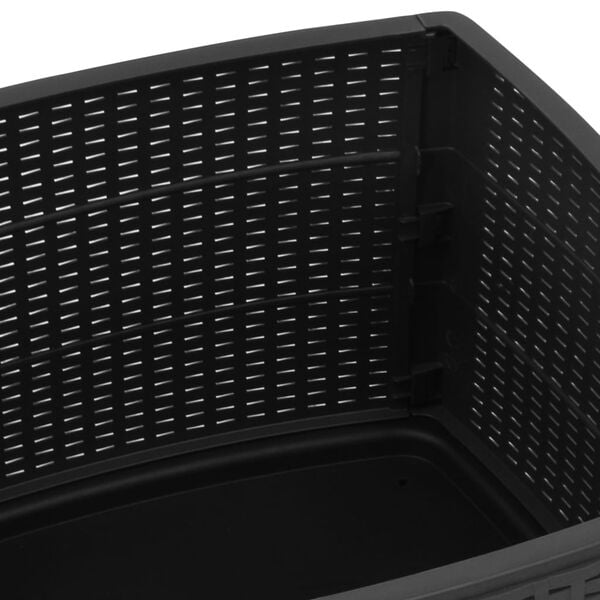 vidaXL Garden Table Grey 53x53x40 cm Plastic