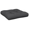 vidaXL Pallet Cushion Black 58x58x10 cm Fabric