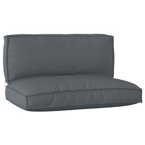 vidaXL Pallet Cushion Set 2 pcs Anthracite Oxford Fabric