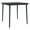 vidaXL 3 Piece Garden Dining Set Brown and Black