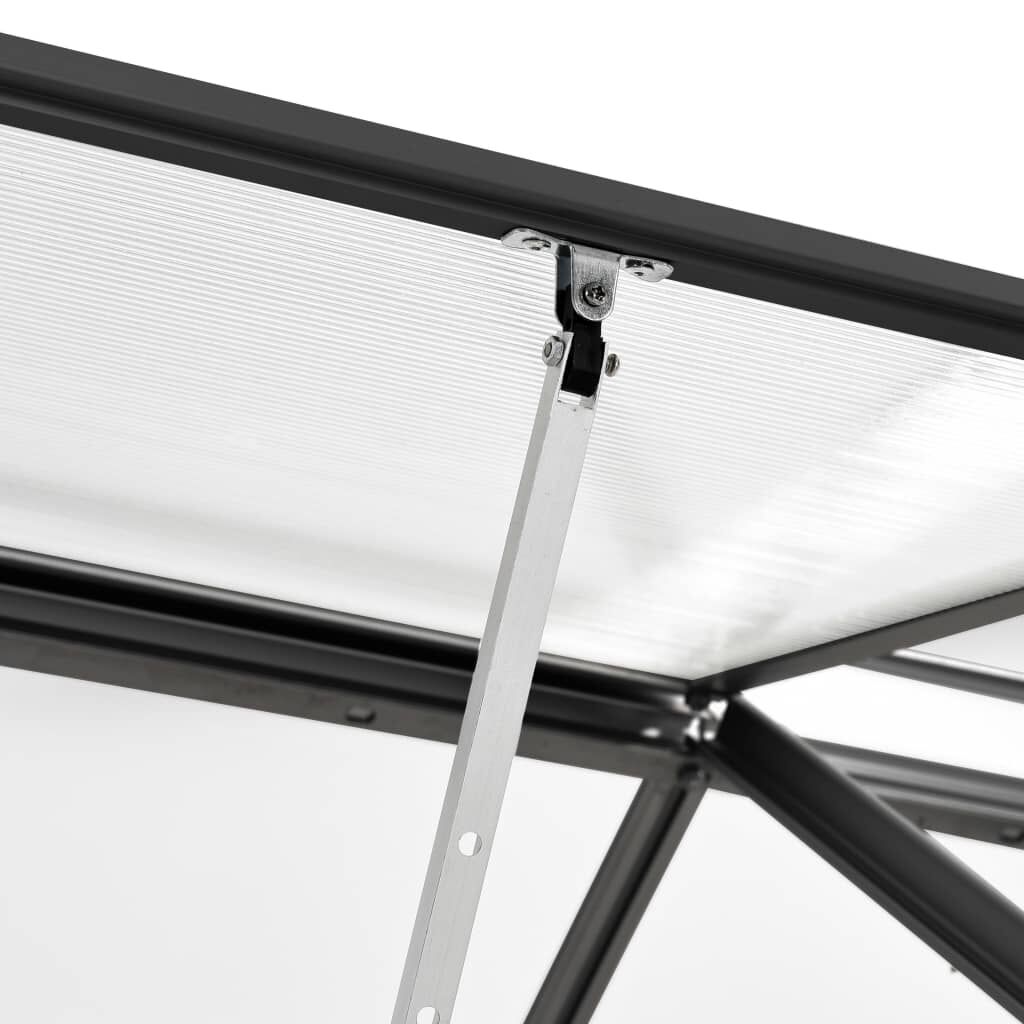 vidaXL Greenhouse Anthracite Aluminium 5.89 m²