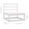 vidaXL 8 Piece Garden Lounge Set with Cushions Solid Pinewood