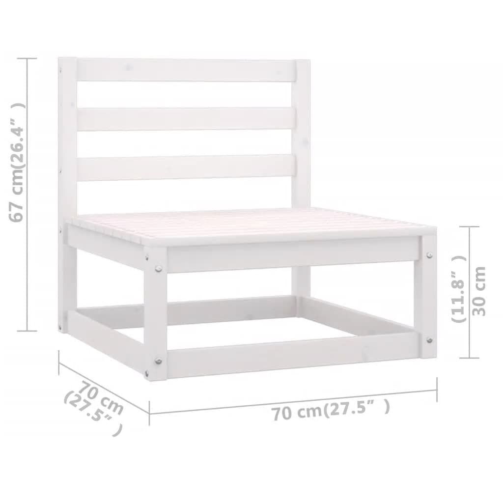 vidaXL 8 Piece Garden Lounge Set with Cushions Solid Pinewood