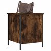 vidaXL Storage Bench Smoked Oak 40x42.5x50 cm Engineered Wood