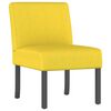 vidaXL Slipper Chair Light Yellow Fabric