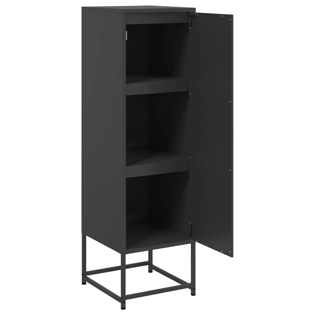vidaXL Highboard Black 36x39x123 cm Steel