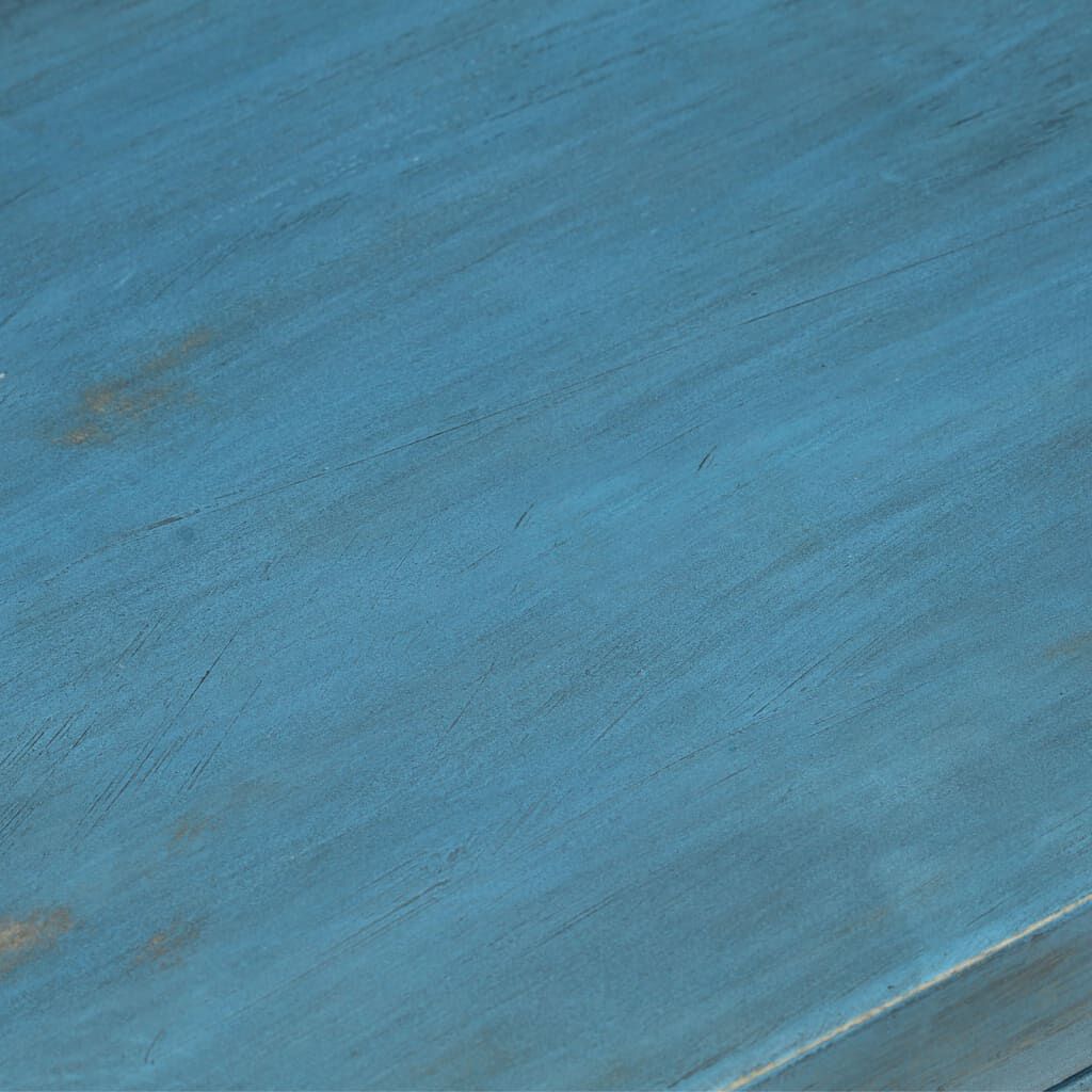 vidaXL Bedside Table Solid Mango Wood 40x30x50 cm Blue