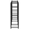 vidaXL Flower Stand 83x25x80 cm Black Iron