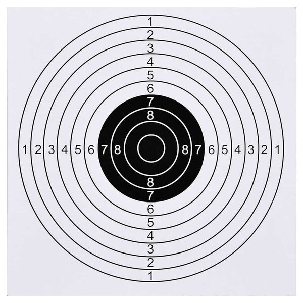vidaXL 100 pcs Shooting Paper Targets 15x15 cm